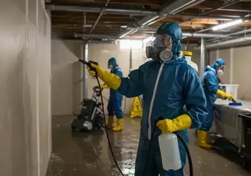 Basement Sanitization and Antimicrobial Treatment process in Macon, IL